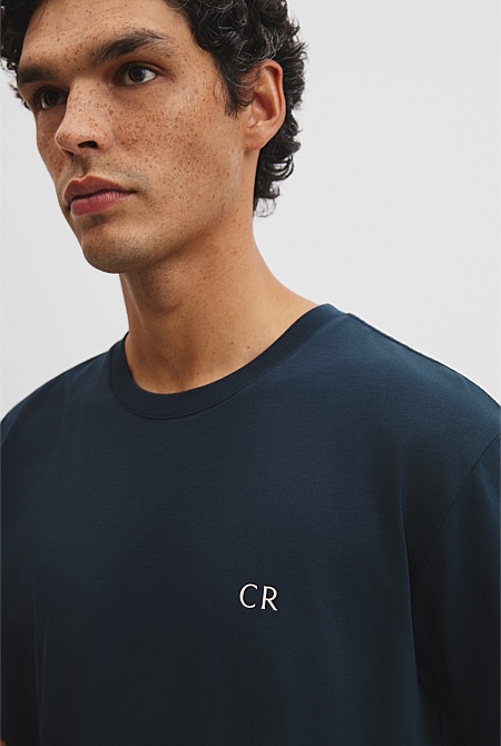 Short Sleeve Australian Cotton Country Road Modern Logo T-Shirt