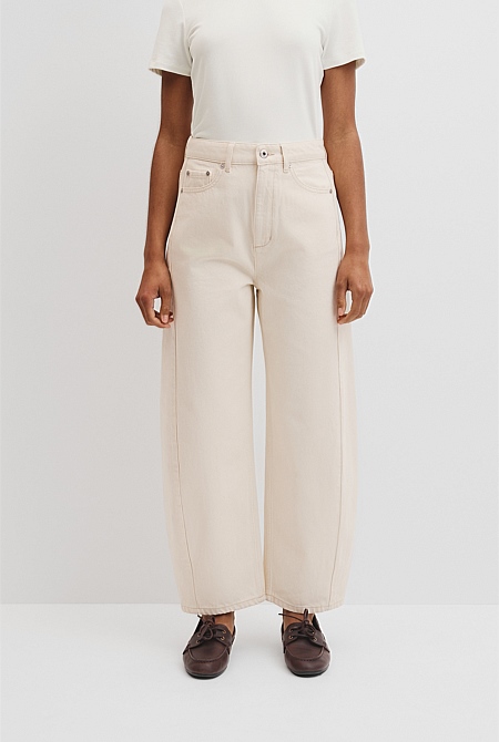 High Rise Barrel Jean