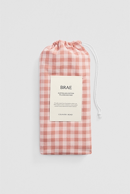 Brae Australian Cotton Pillowcase Pair
