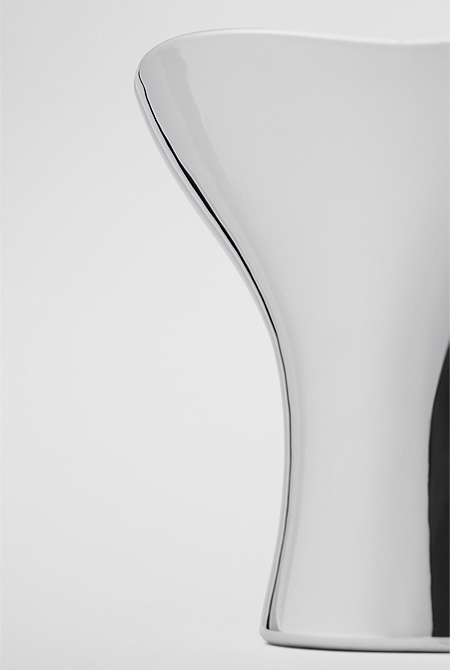Pela Small Metallic Vase