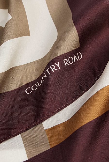 Silk Stripe Scarf