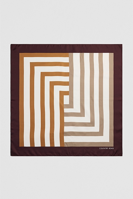 Silk Stripe Scarf