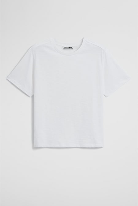 Textured Short Sleeve Slub T-Shirt