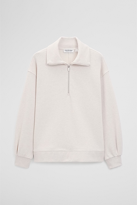 Australian Cotton Funnel Neck Sweat Australian Cotton Funnel Neck Sweat