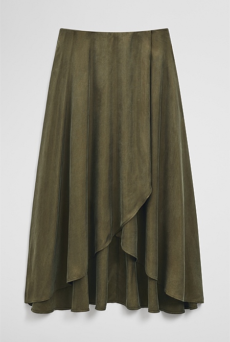 Asymmetrical Hem Skirt Asymmetrical Hem Skirt