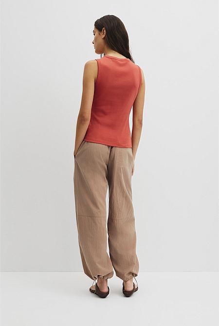 Australian Cotton High Neck Tank