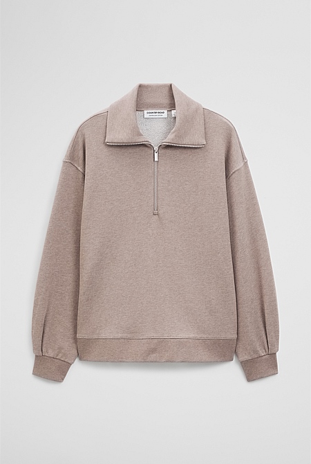Australian Cotton Funnel Neck Sweat Australian Cotton Funnel Neck Sweat