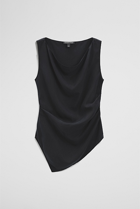 Asymmetrical Hem Blouse