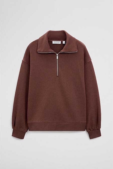 Australian Cotton Funnel Neck Sweat Australian Cotton Funnel Neck Sweat