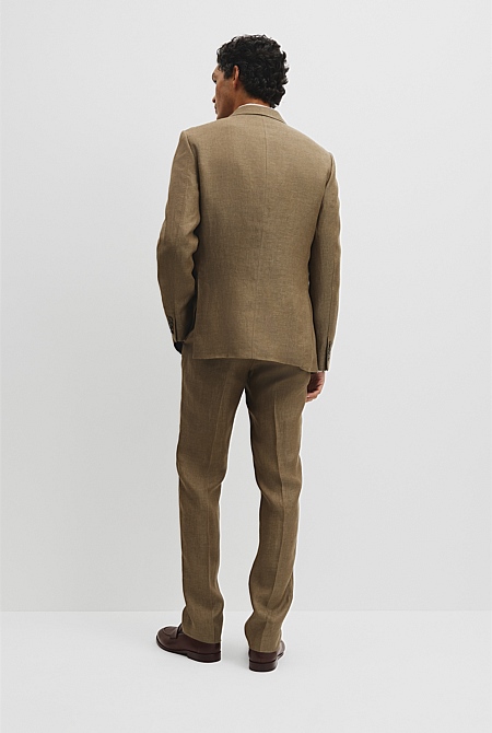 Regular Fit Linen Jacket
