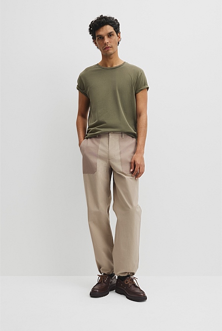 Australian Cotton Longline Garment Dye T-Shirt