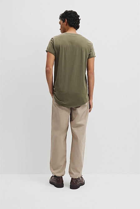 Australian Cotton Longline Garment Dye T-Shirt