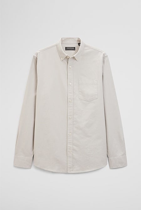 Australian Good Earth Cotton Regular Fit Oxford Shirt