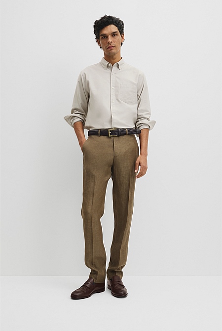 Australian Good Earth Cotton Regular Fit Oxford Shirt