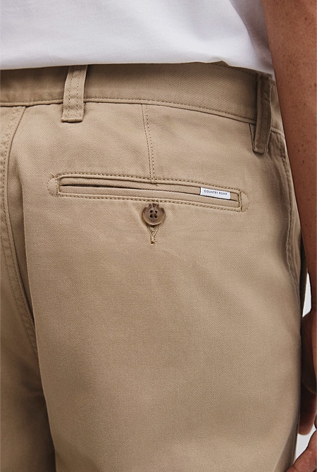Relaxed Cotton Twill Pant