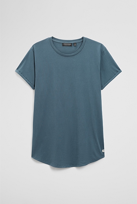 Australian Cotton Longline Garment Dye T-Shirt