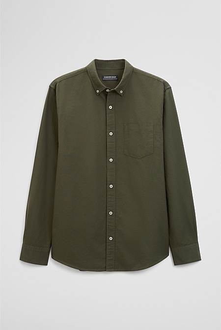 Australian Good Earth Cotton Regular Fit Oxford Shirt