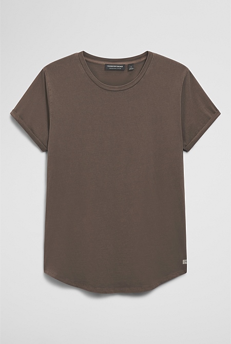 Australian Cotton Longline Garment Dye T-Shirt