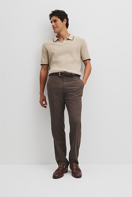 Australian Good Earth Cotton Tapered Trophy Polo