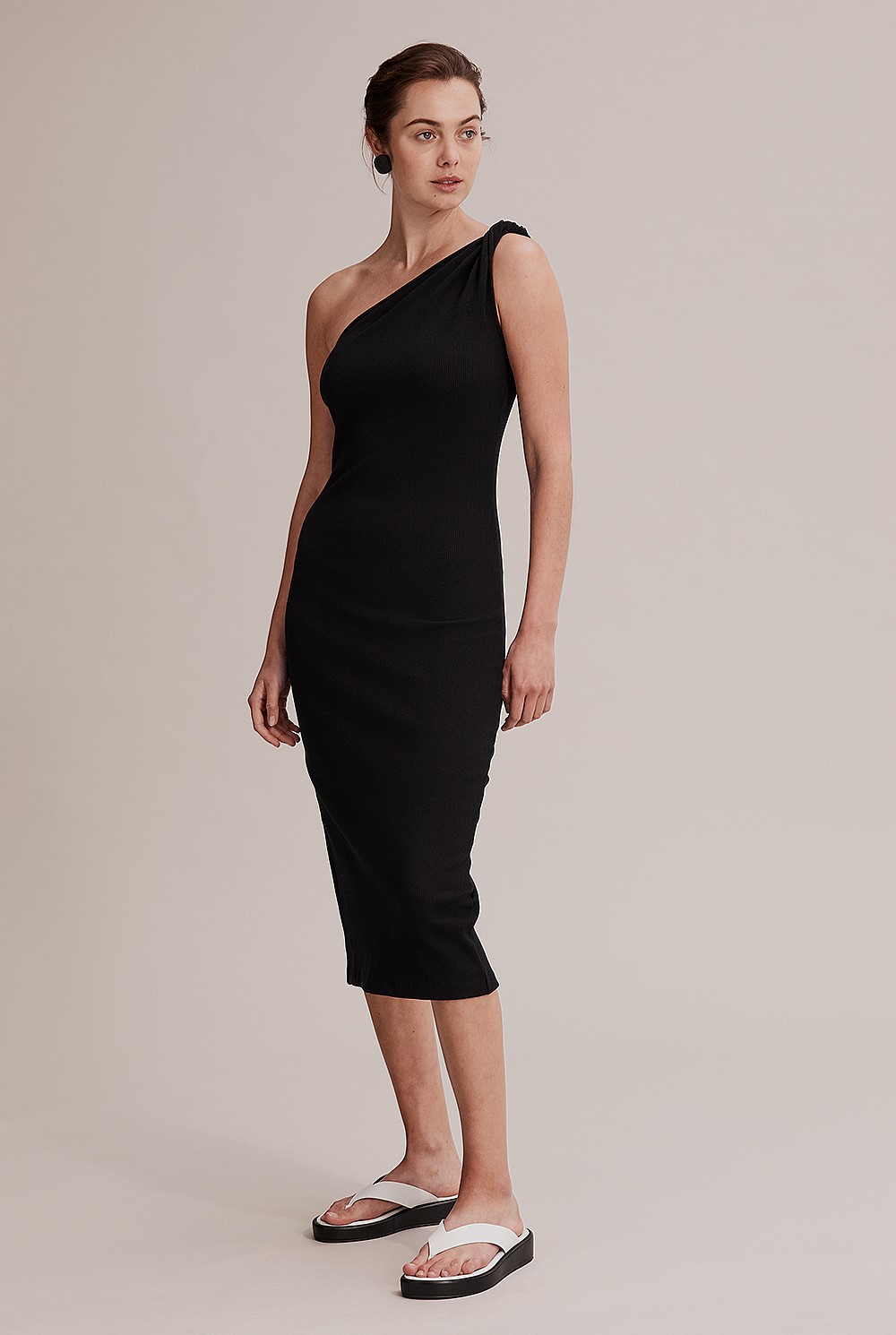 country road one shoulder dress Country Road One Shoulder Mini Dress