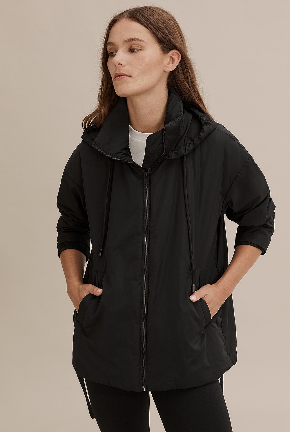 country road 黒 ジップアップジャケット Country Road Check Zip 