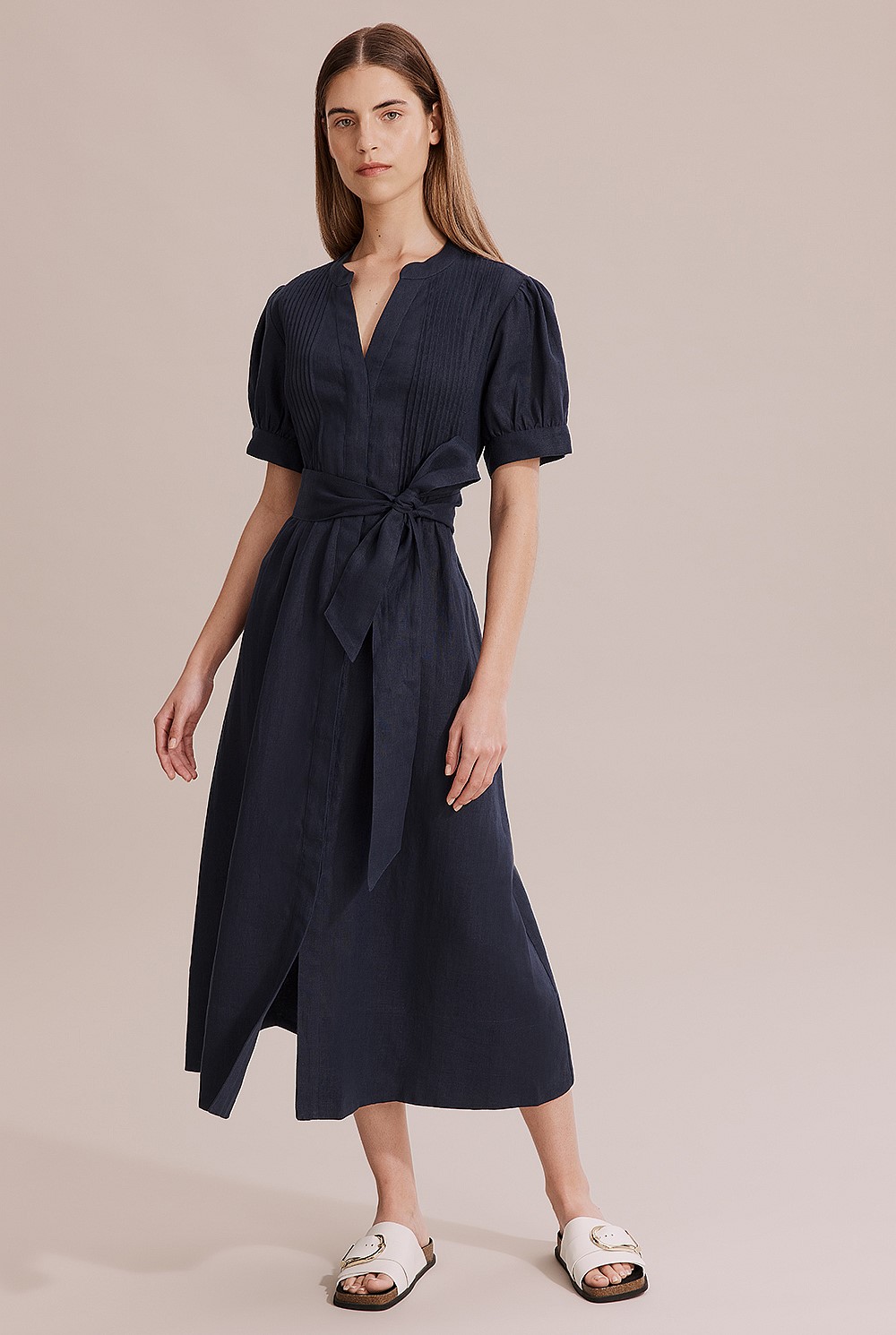 country road linen midi dress Country Road Linen Knit Midi Dress