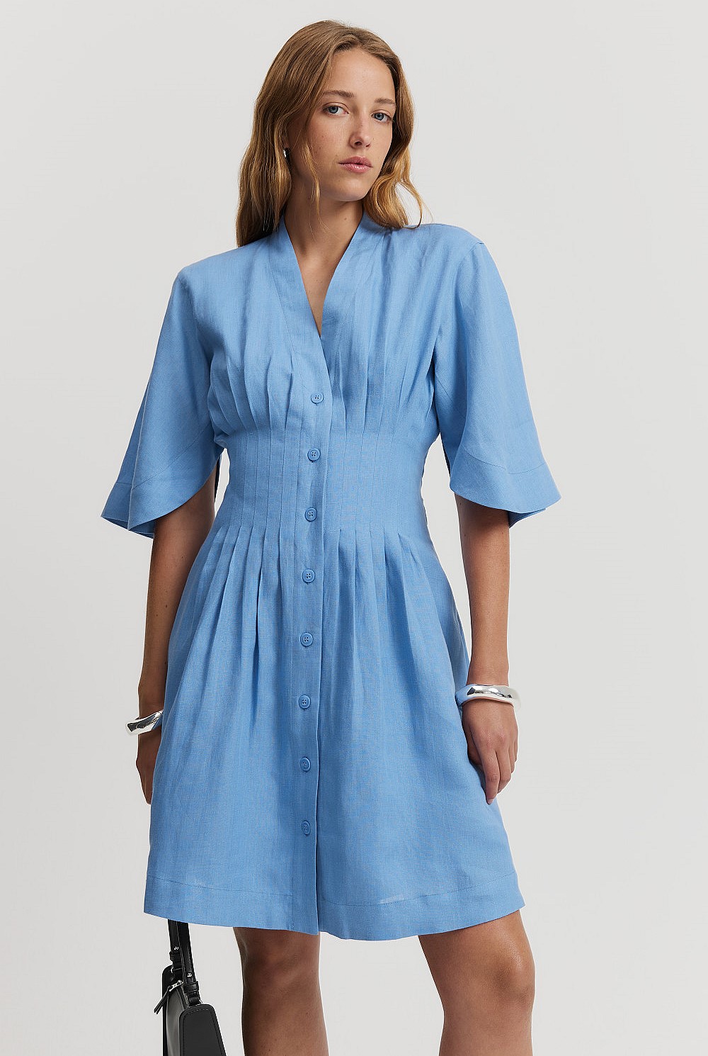 country blue dress Western Belle V-Neck Denim Dress | Country Fashion