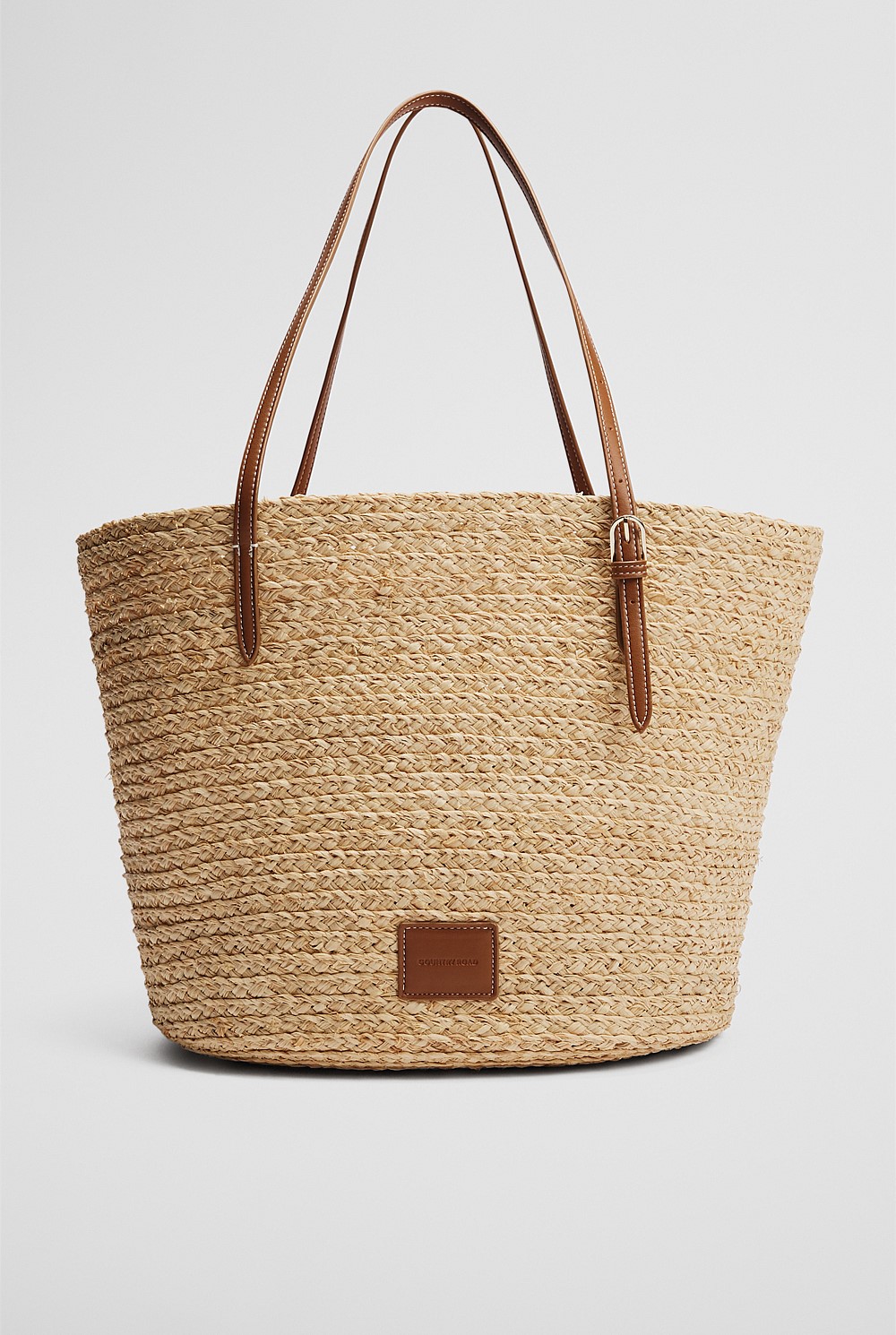 Rust Buckle Detail Basket Tote - Resort | Country Road