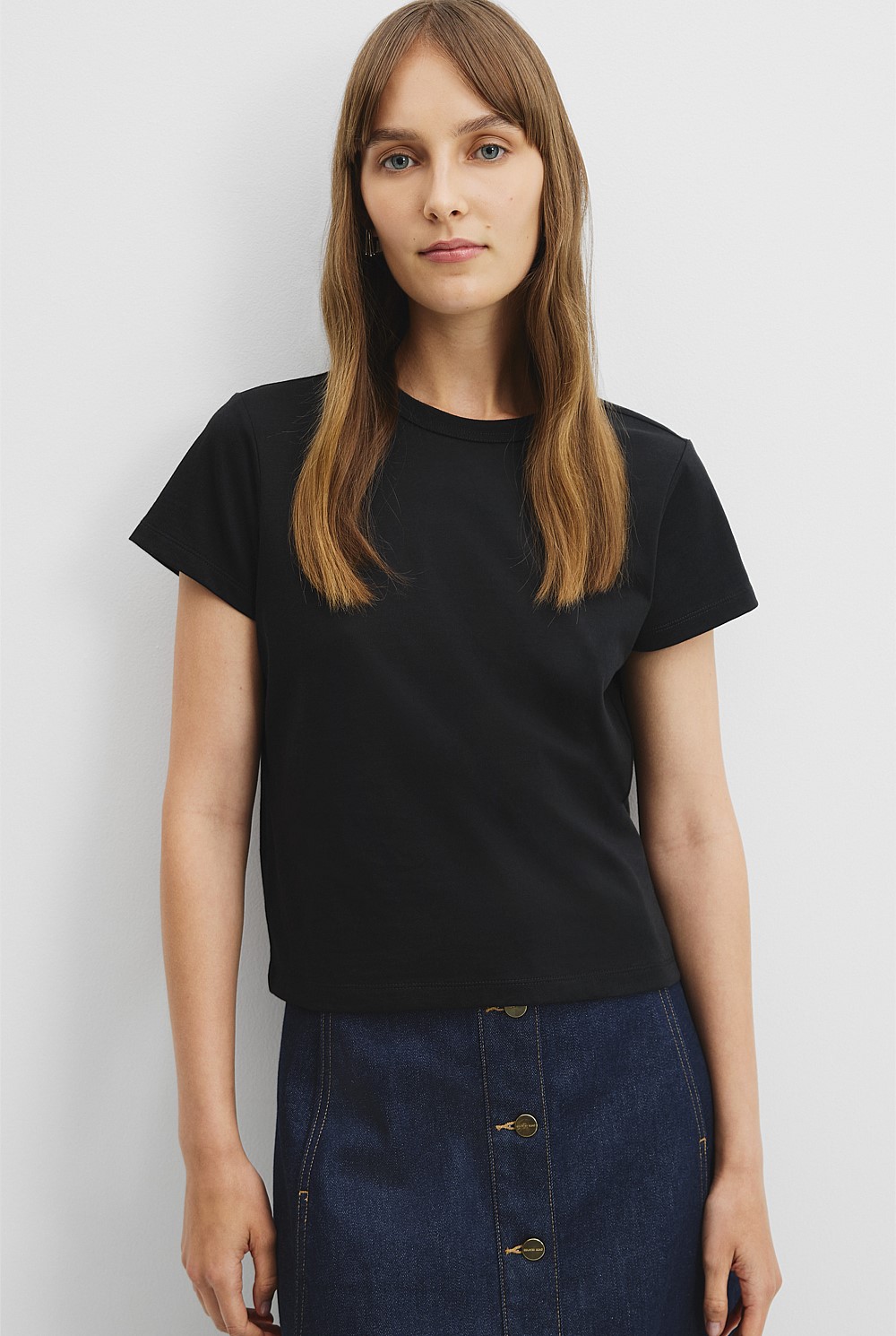 Black Australian Cotton Baby T-Shirt T-Shirts Tops Country Road