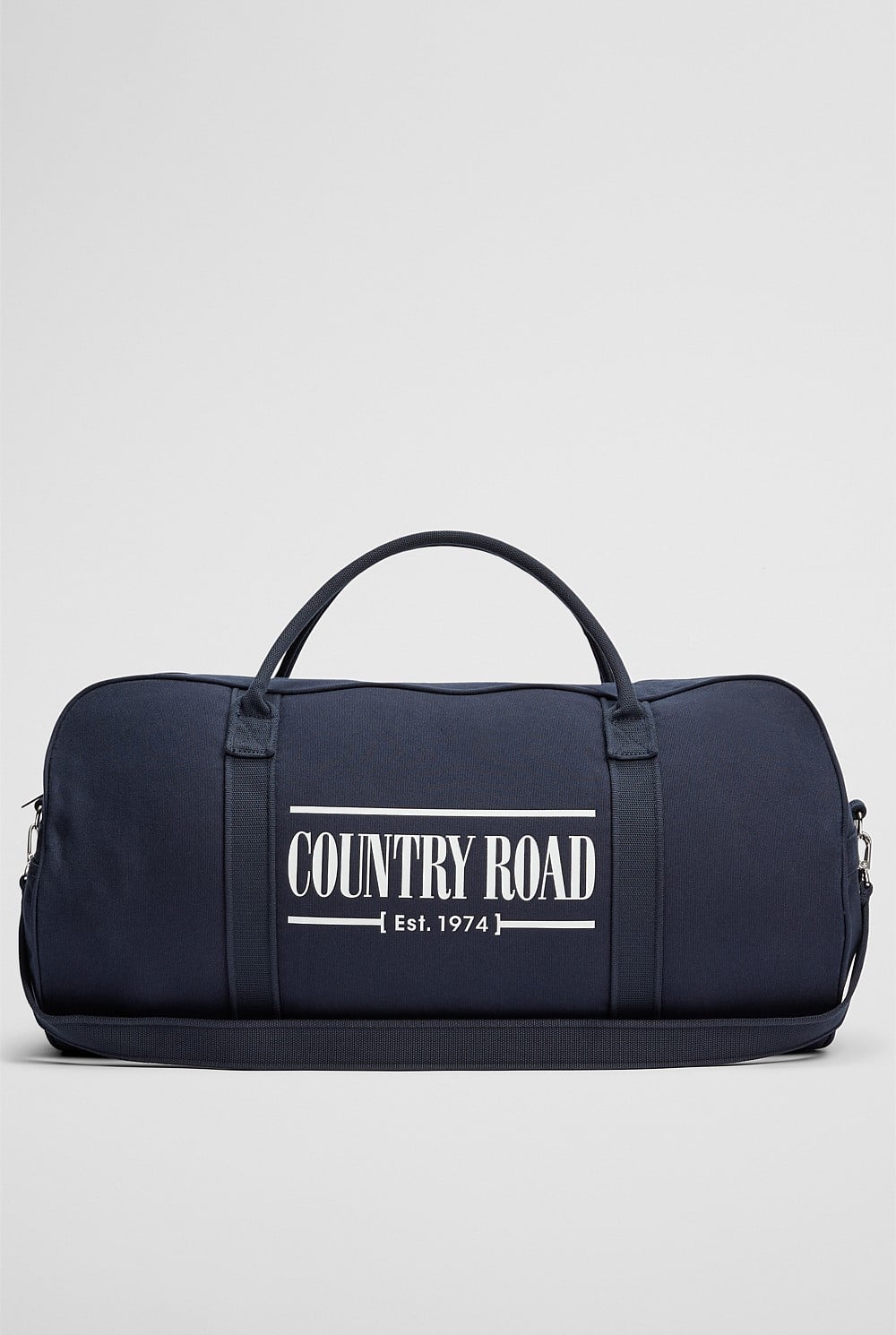 Country Road Australian Cotton Heritage Zip Canvas Tote Navy AU467313