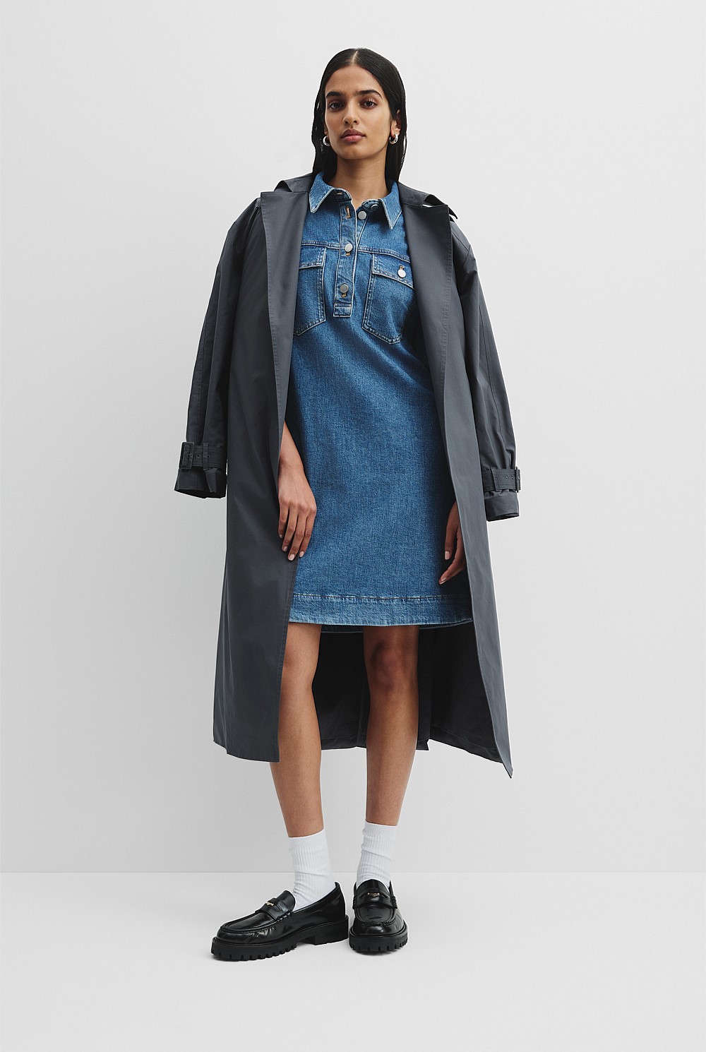 country road denim dress Road Trip Denim Vest Dress