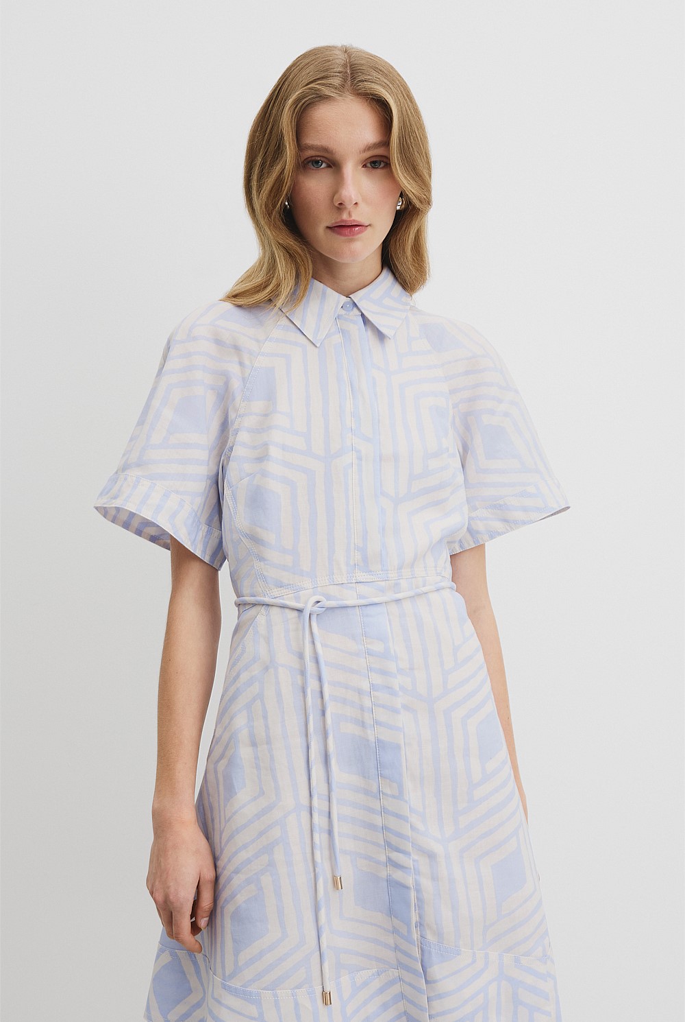 country road asymmetric dress Organically Grown Linen Asymmetrical Mini Dress by Country Road Online | THE ICONIC