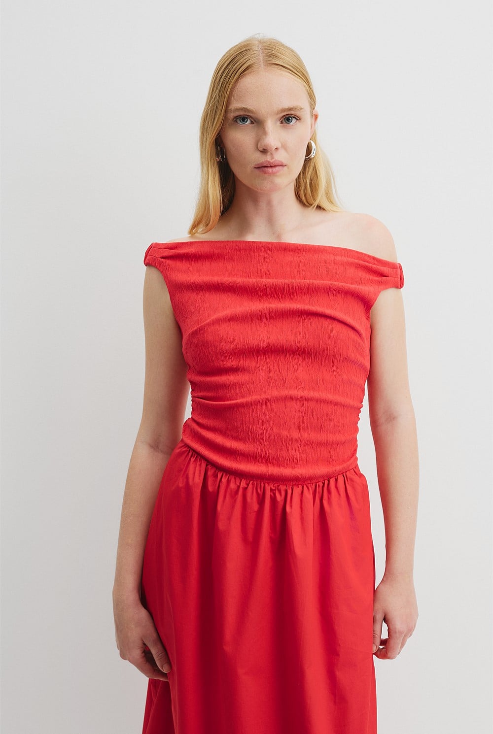 country road off shoulder dress Country Road Off Shoulder Mini Dress