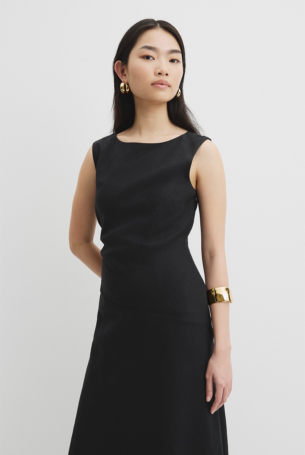 country road black maxi dress Black Crinkle Tiered Maxi - Dresses