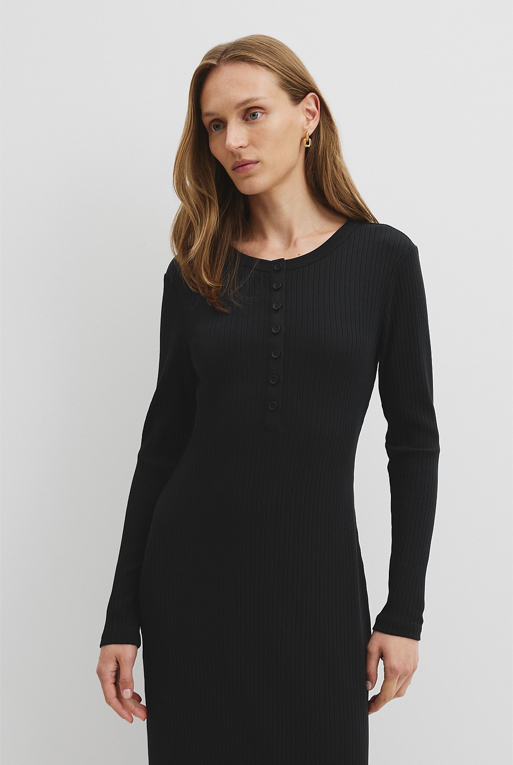 henley dress long sleeve Henley Dress  Influencestyle