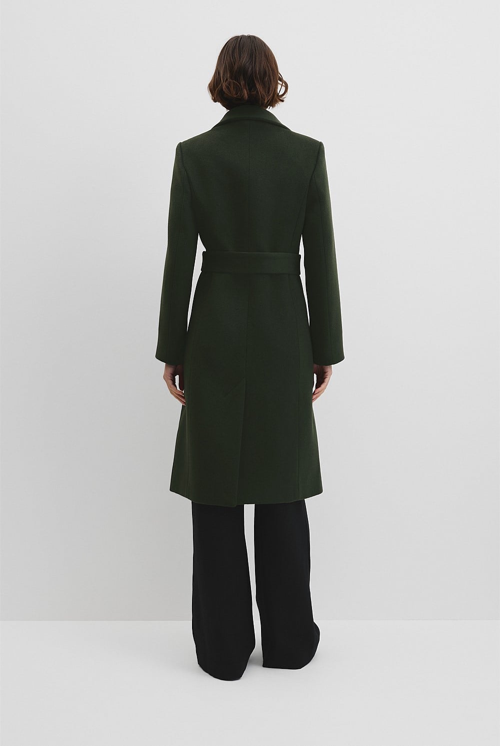 【即完売の緑】REVERSIBLE STAND COLLAR COAT Moss Green Stand Collar Coat - Winter Shop | Country Road