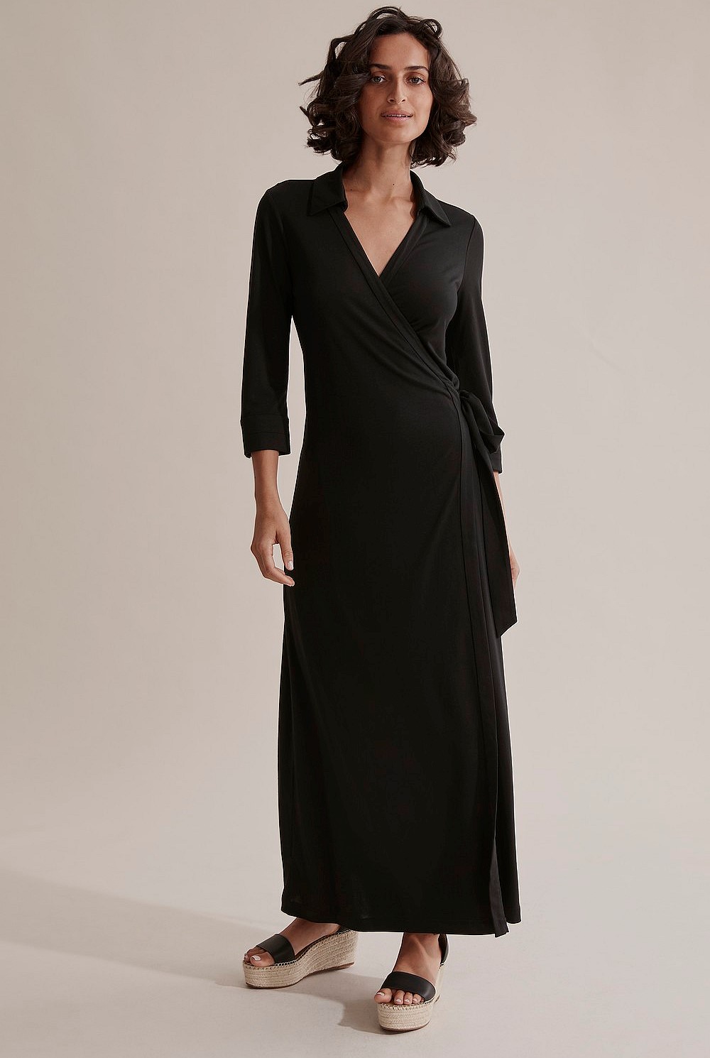 jersey wrap dress australia The Divine Jersey Wrap Dress in Green