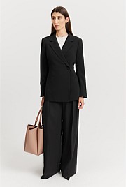 Black Longline Slim Blazer Jackets Coats Country Road
