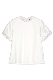 Puff Sleeve Shirttail Tee ~ White – Chic Streets