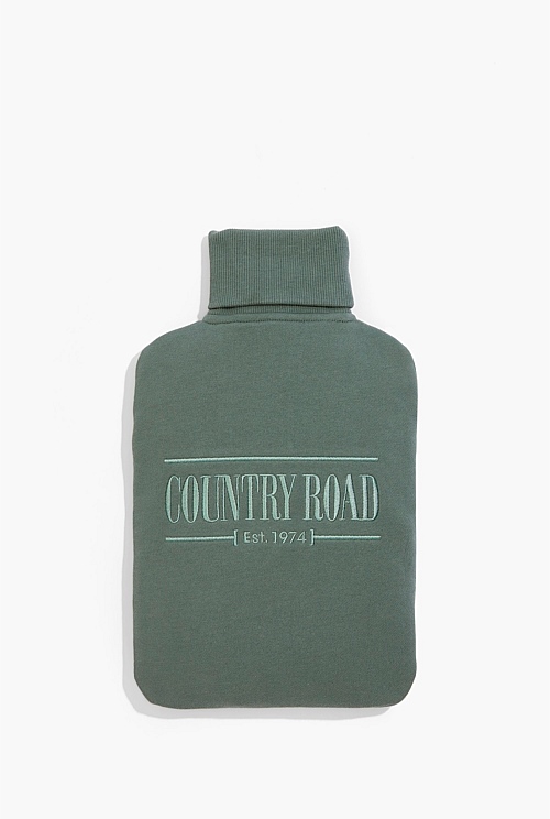 Sage Australian Cotton Heritage Hot Water Cover - Sleepwear | Country Road