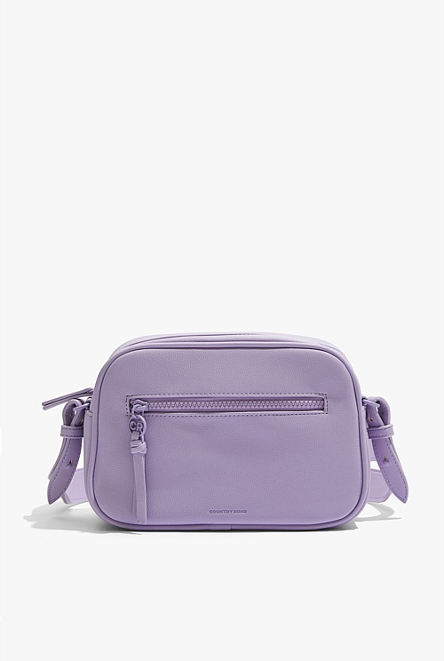 purple crossbody bag