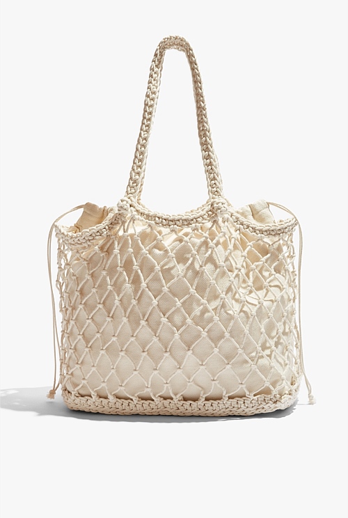 Natural Knotted Beach Tote Bags Country Road
