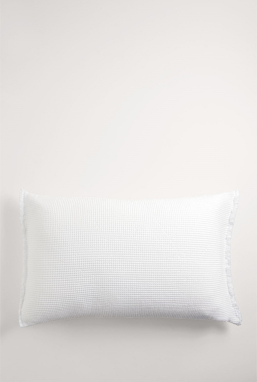 White sales rectangle cushion