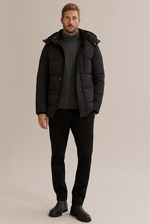 A quilted parka hotsell