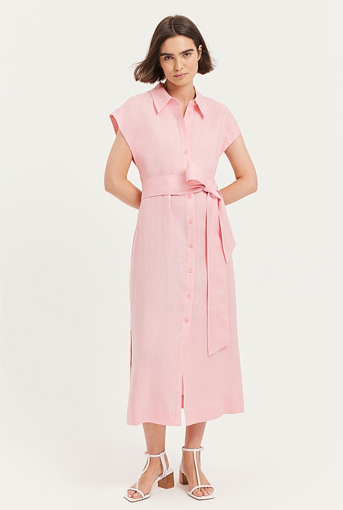 cap sleeve shirt dress