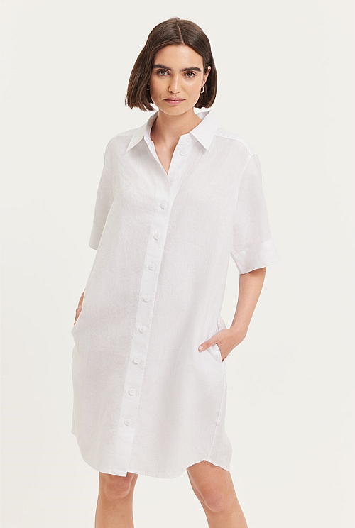 Country road outlet white linen dress