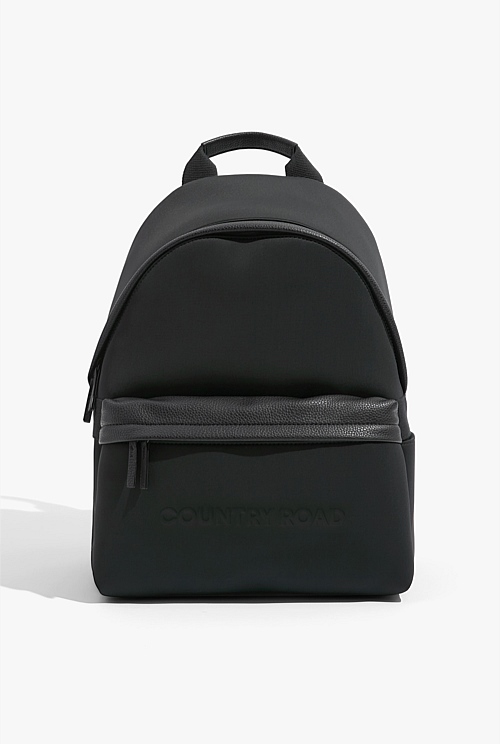 Black Neoprene Backpack Bags Country Road