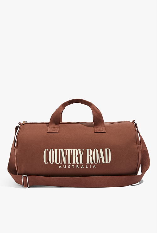 Rust Red Organically Grown Cotton Heritage Duffle Bag Organically Grown or Recycled Country Road