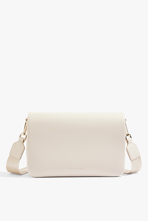 Antique White Flap Detail Crossover Bag - Bags | Country Road