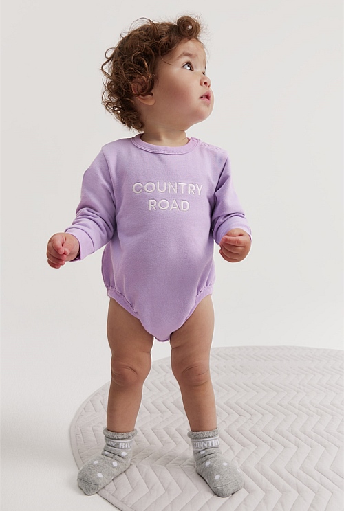 COTTON LOGO BODYSUIT